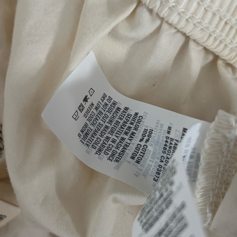 NWT Aerie Women's Size XS Cream High Waisted Go-For-It Baggy Cargo Pants - Picture 3 of 5